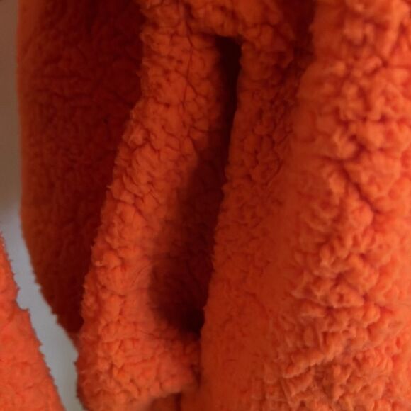 Urban Outfitters Out From Under Orange Fleece Hooded Jacket - Picture 8 of 11